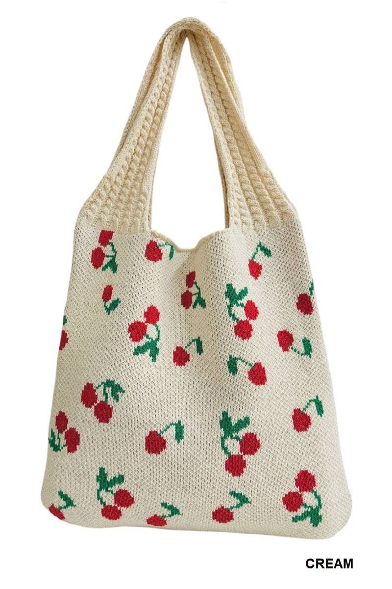 Cherry Crochet Tote