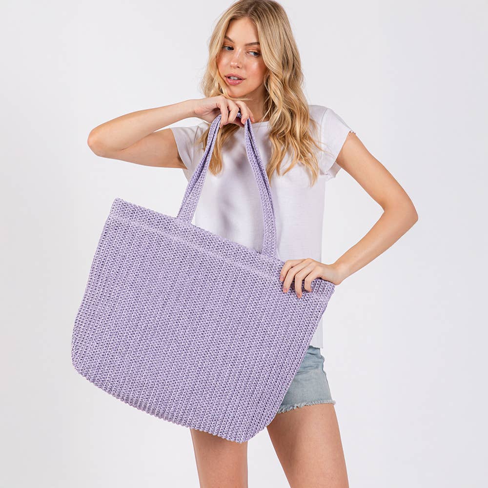 Crochet Straw Beach Bag