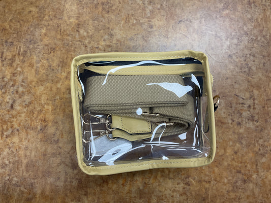 Tan Clear Purse