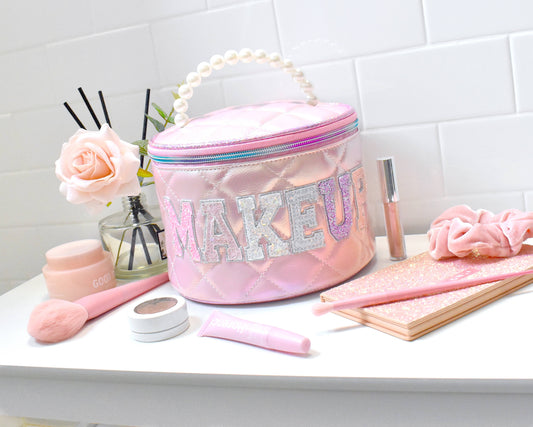 'Makeup Quilted Glam Bag
