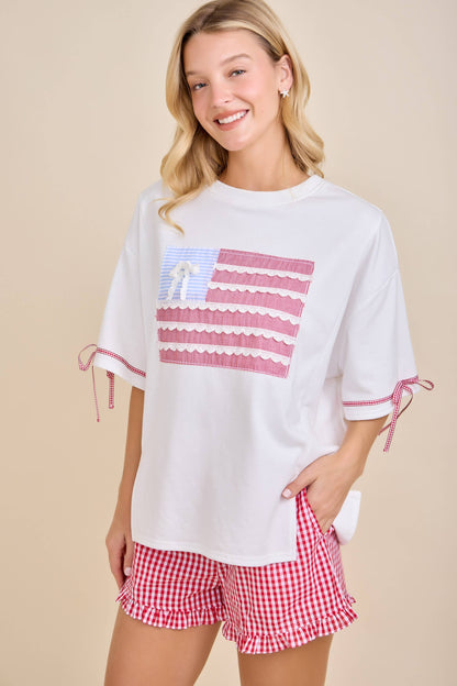 Patriotic Ribbon Top