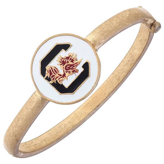 South Carolina Gamecocks Enamel Statement Hinge Bangle