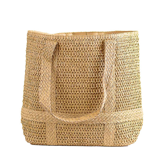 Andros Straw Tote Natural   19.5x15x5