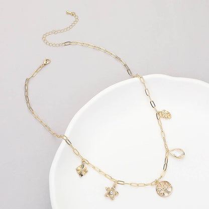 Tree Of Life Paperclip Necklace