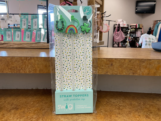Swig Straw Toppers St. Pat's