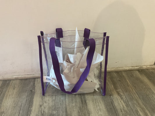 Clear Purple Tote