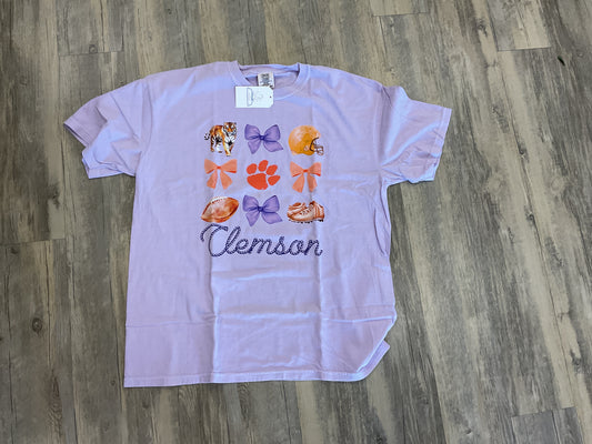 Clemson Coquette Bows Tee