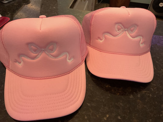 Pink Bow Hat