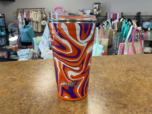 Swig Party Cup Orange Swirl