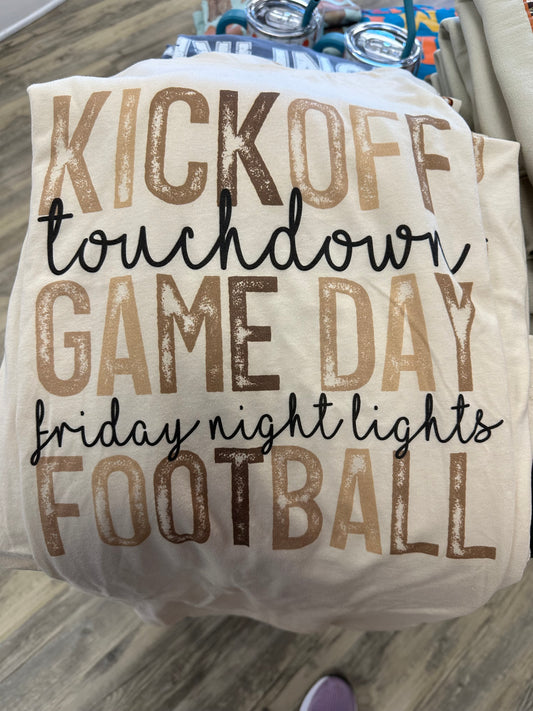 Kickoff Touchdown Gameday Tee