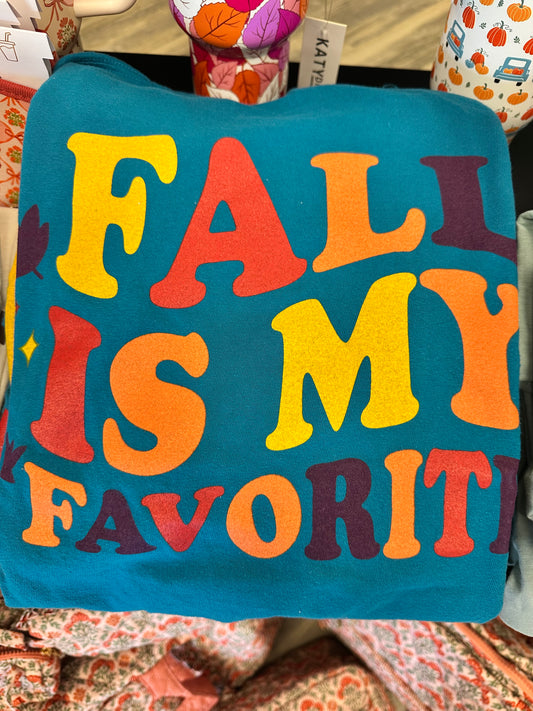 Fall is My Fav Teal Tee