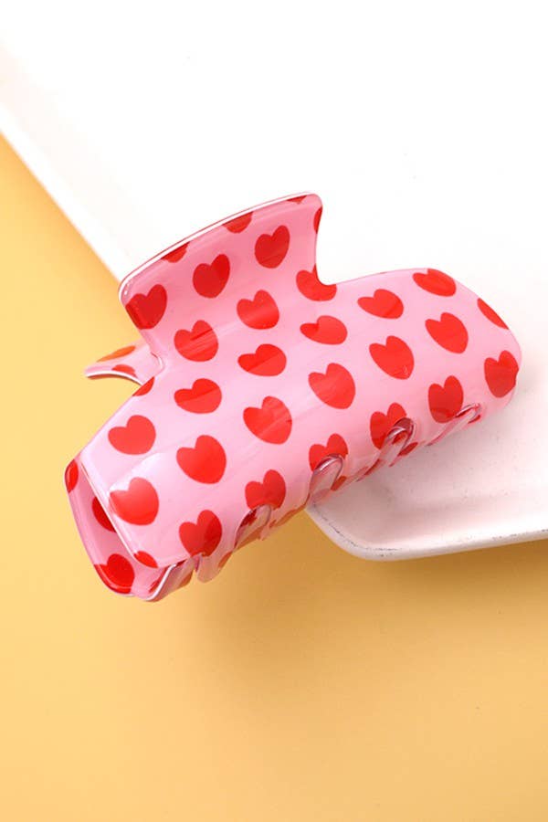 SWIRL HEART HAIR CLAW CLIPS | 40H709