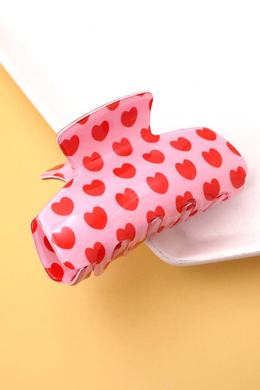 SWIRL HEART HAIR CLAW CLIPS | 40H709