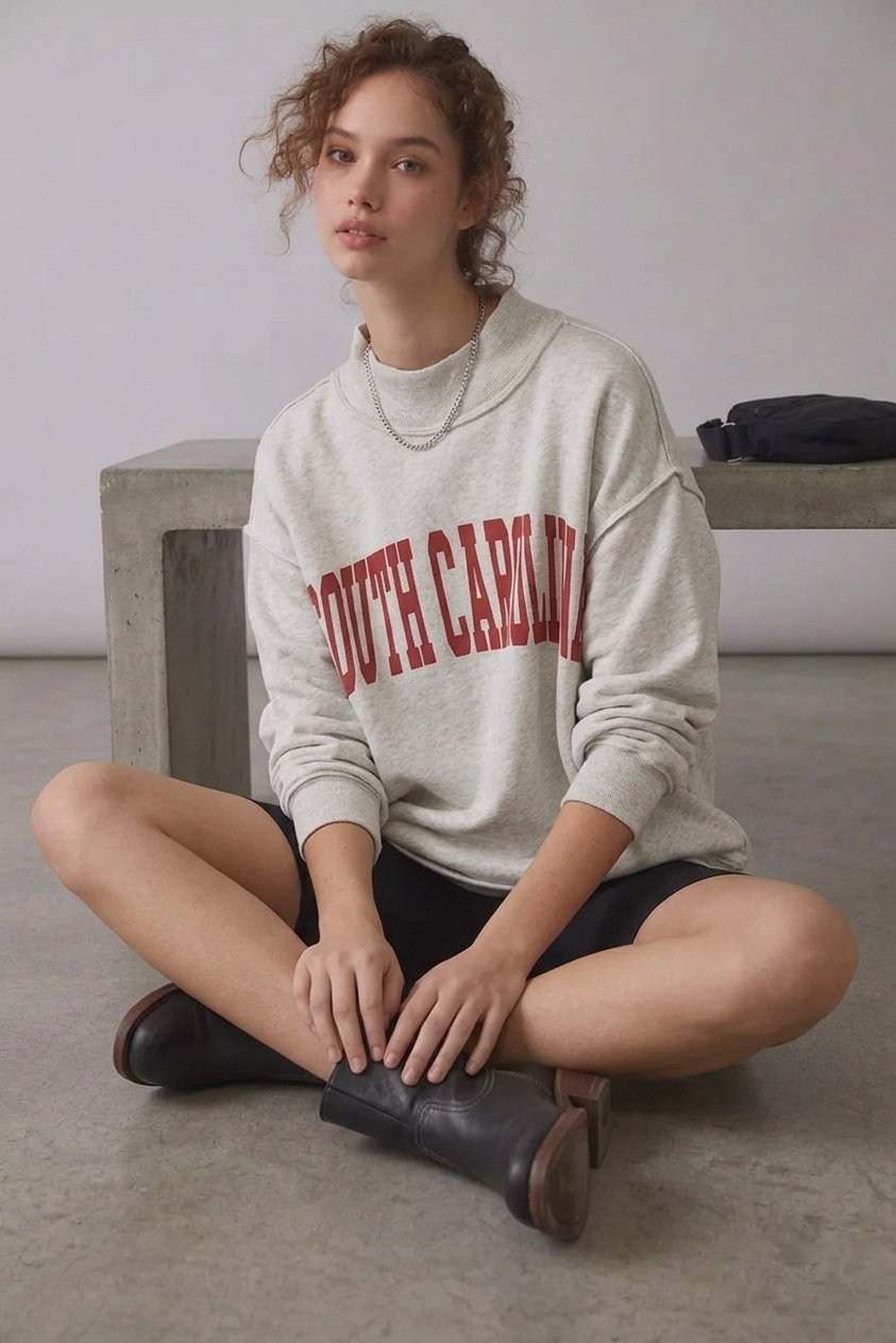 IT2594-SOUTHCAROLINA | Reversible Graphic Sweatshirt