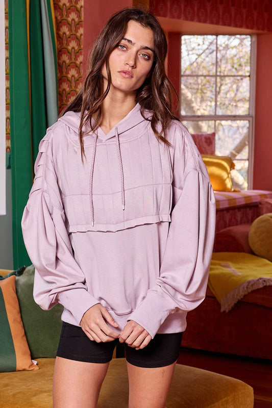 Soft & Cozy Pleated Hoodie