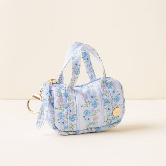 Itty Bitty Duffle Bag Charm-Petal Parade Blue