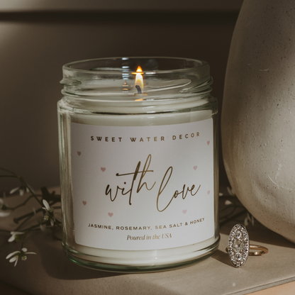 With Love 9 oz Soy Candle