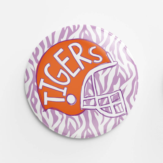 Tigers Helmet Button