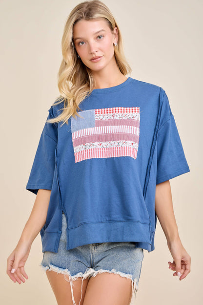 Patchwork Americana Sweatshirt