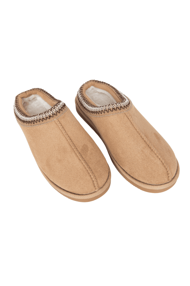 Sand Embroidered Comfy Slippers