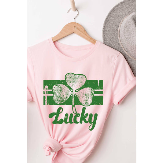 LUCKY STRIPE CLOVER Graphic Tee