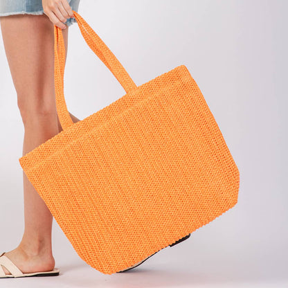 Crochet Straw Beach Bag