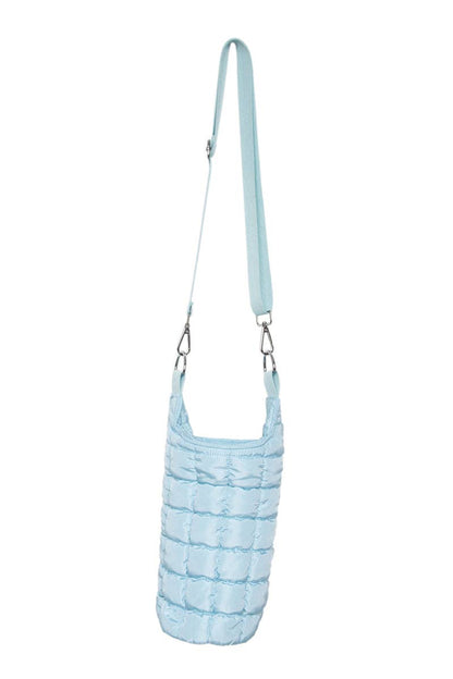 Light Blue Quilted Water Bottle Holder