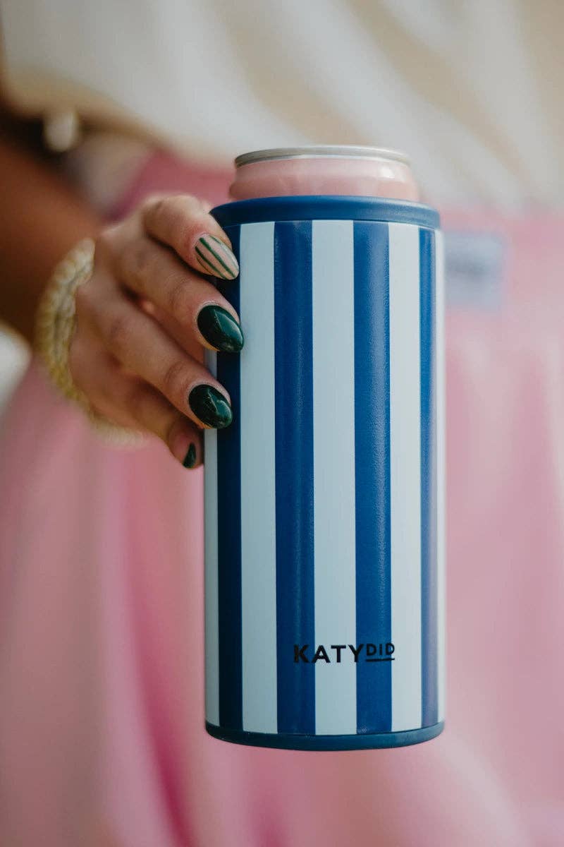 Blue and Navy Can Insulator