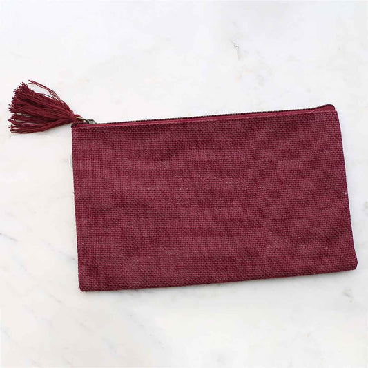 Jute Cosmetic Bag