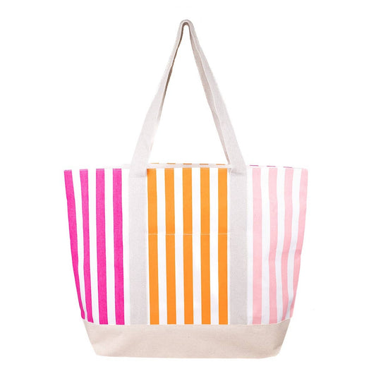 Megan Tote White/Pink/Orange