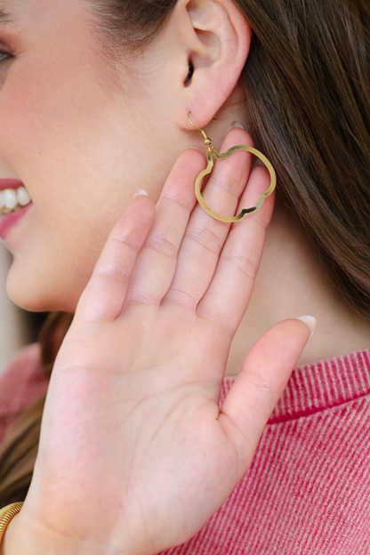 Gold Pumpkin Earrings