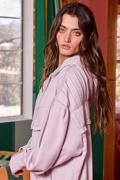 Soft & Cozy Pleated Hoodie
