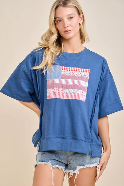 Patchwork Americana Sweatshirt