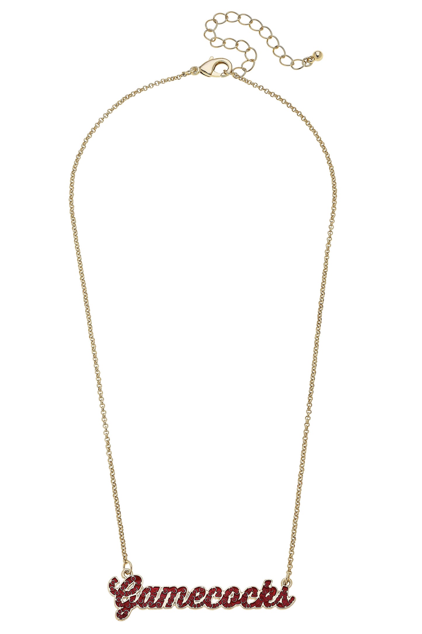 South Carolina Gamecocks Pave Autograph Enamel Necklace