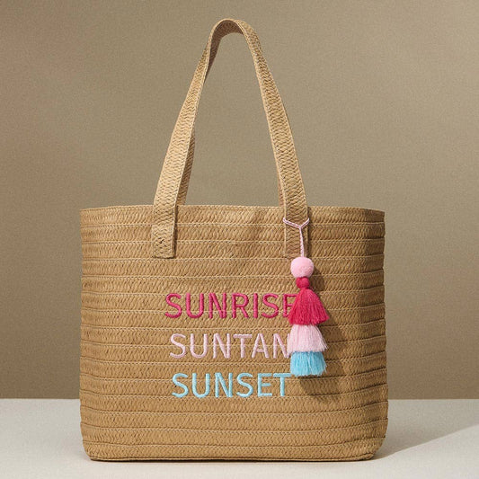 Raffia SUNRISE SUNTAN SUNSET Tote