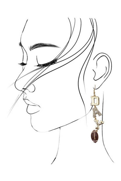 GAMEDAY GOLD DROP EARRINGS
