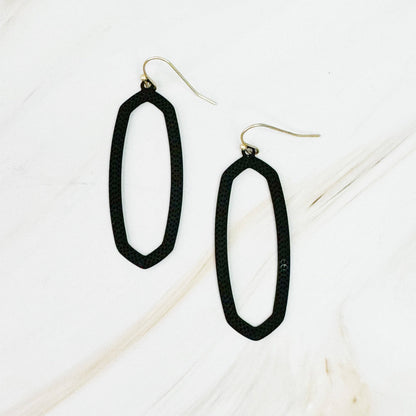 Gameday Oval Hoop Earrings