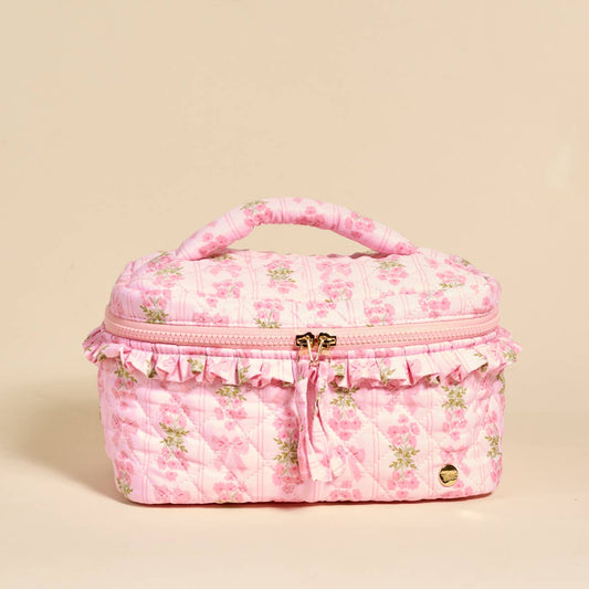 Glam & Go Quilted Cosmetic Bag–Oh So Fancy Pink