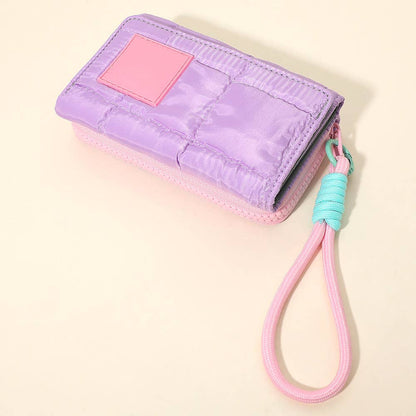 Compact Zip Around Wristlet Wallet