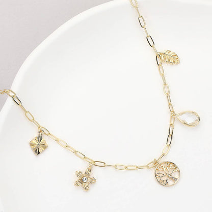 Tree Of Life Paperclip Necklace
