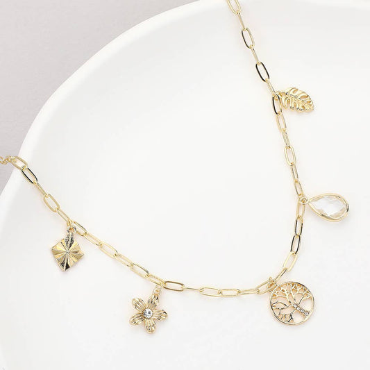 Tree Of Life Paperclip Necklace