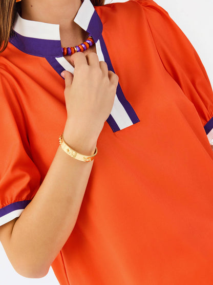 Tricia Top | Orange + Purple