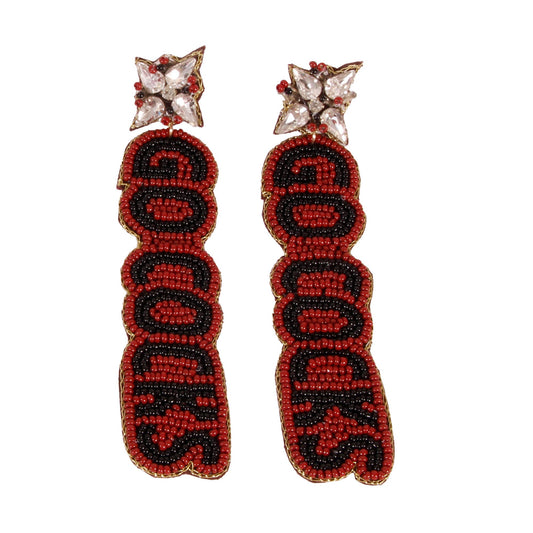 South Carolina Gamecocks Beaded Earrings