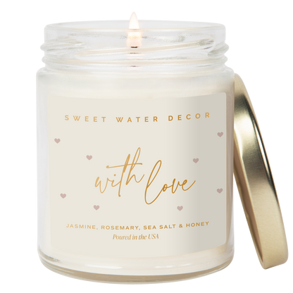With Love 9 oz Soy Candle