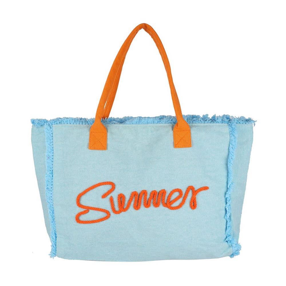 SUMMER Canvas Beach Bag