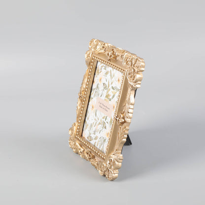 4" x 6" Ornate Gold Polyresin Picture Frame