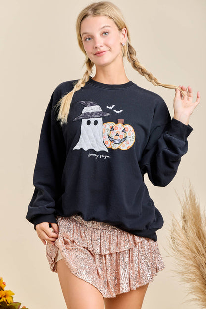 Halloween Patchwork Crewneck