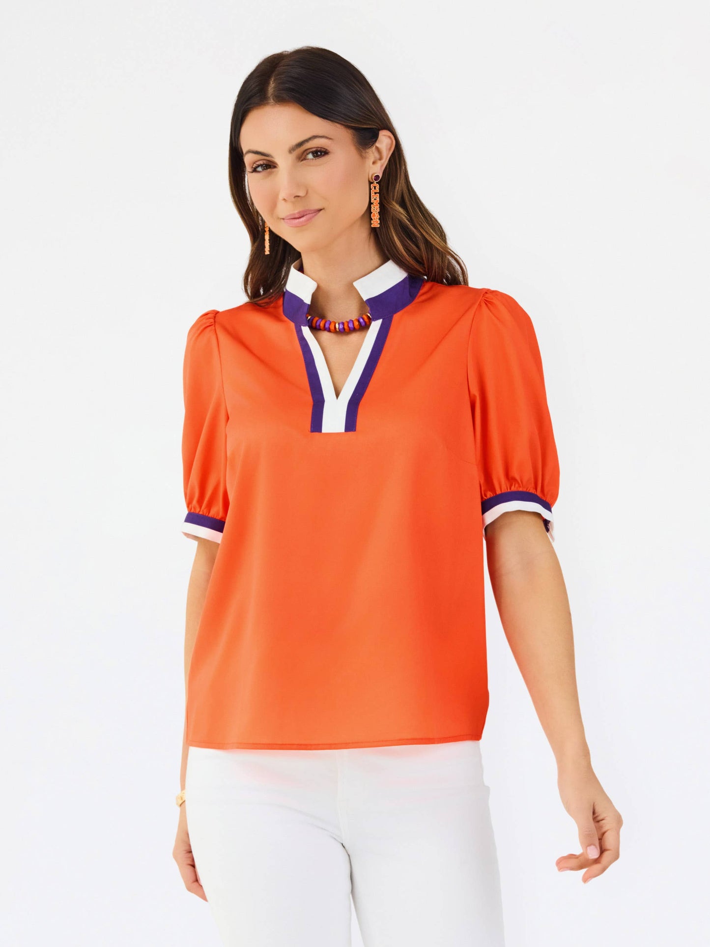 Tricia Top | Orange + Purple