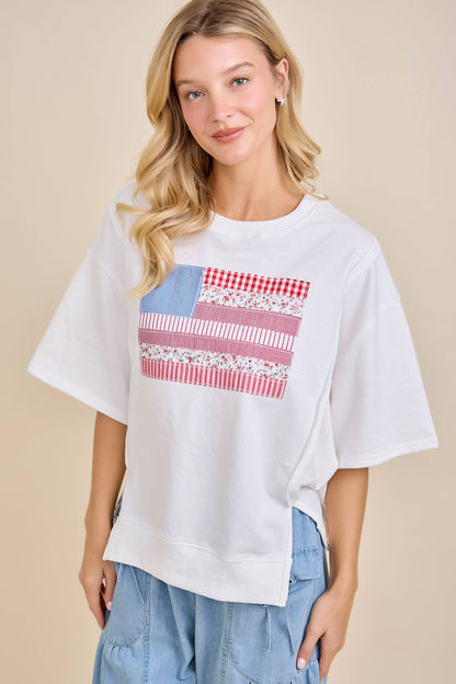 Patchwork Americana Sweatshirt