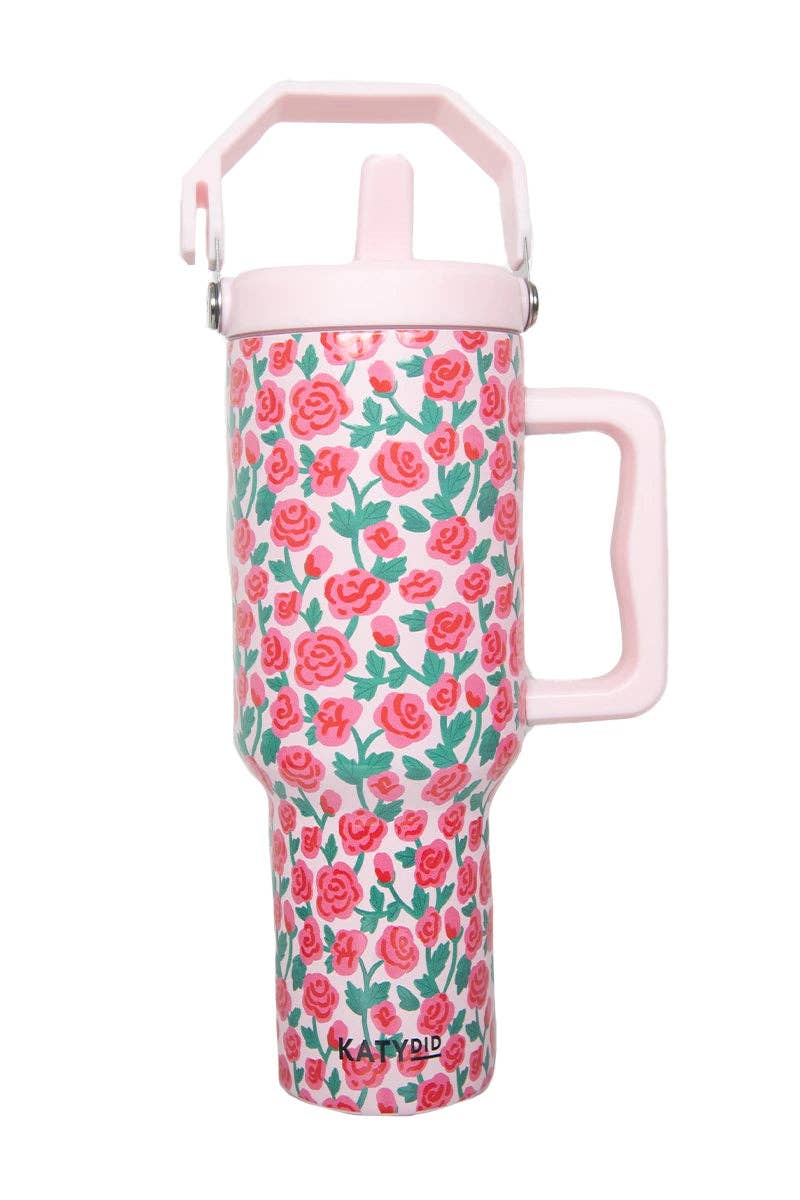 Roses Stainless Steel Tumbler